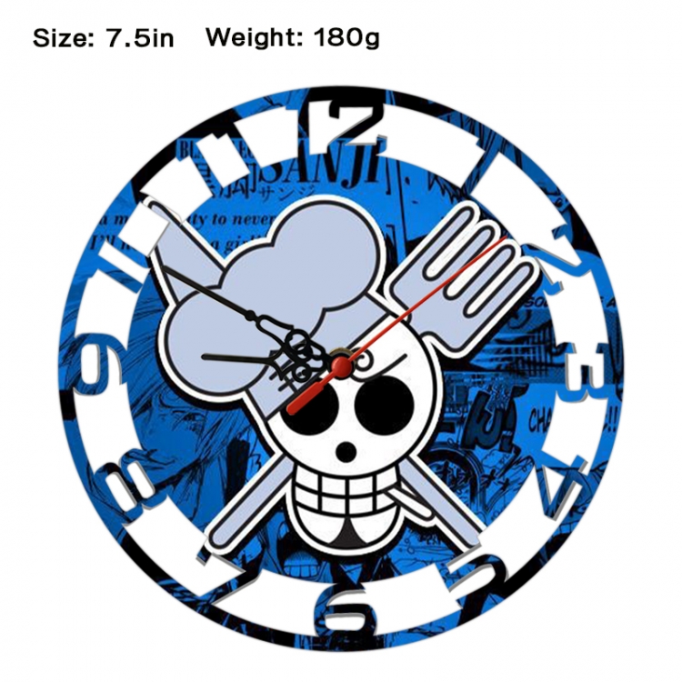 One Piece Anime print alarm clock wall clock personality clock packaging size 25X25X4cm