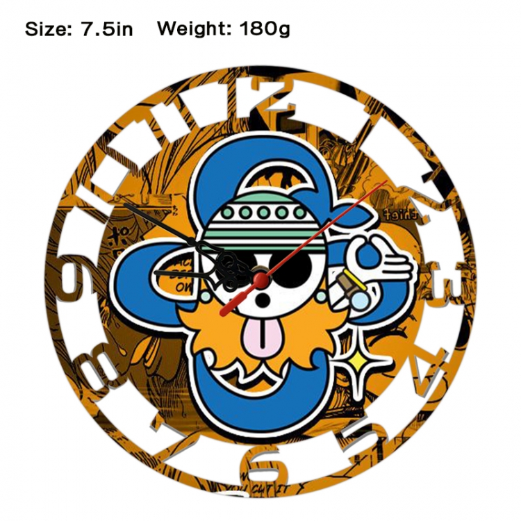 One Piece Anime print alarm clock wall clock personality clock packaging size 25X25X4cm