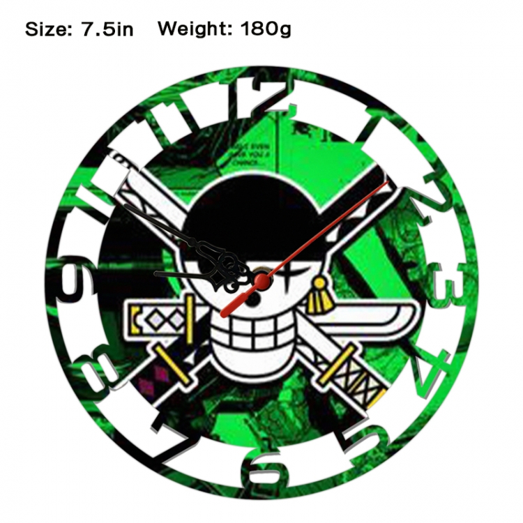 One Piece Anime print alarm clock wall clock personality clock packaging size 25X25X4cm