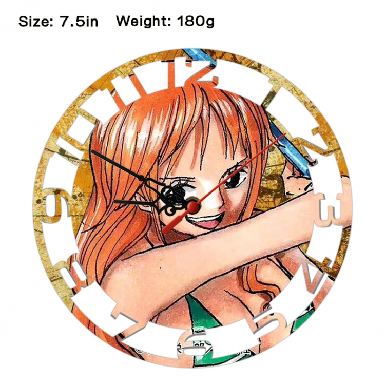 One Piece Anime print alarm clock wall clock personality clock packaging size 25X25X4cm