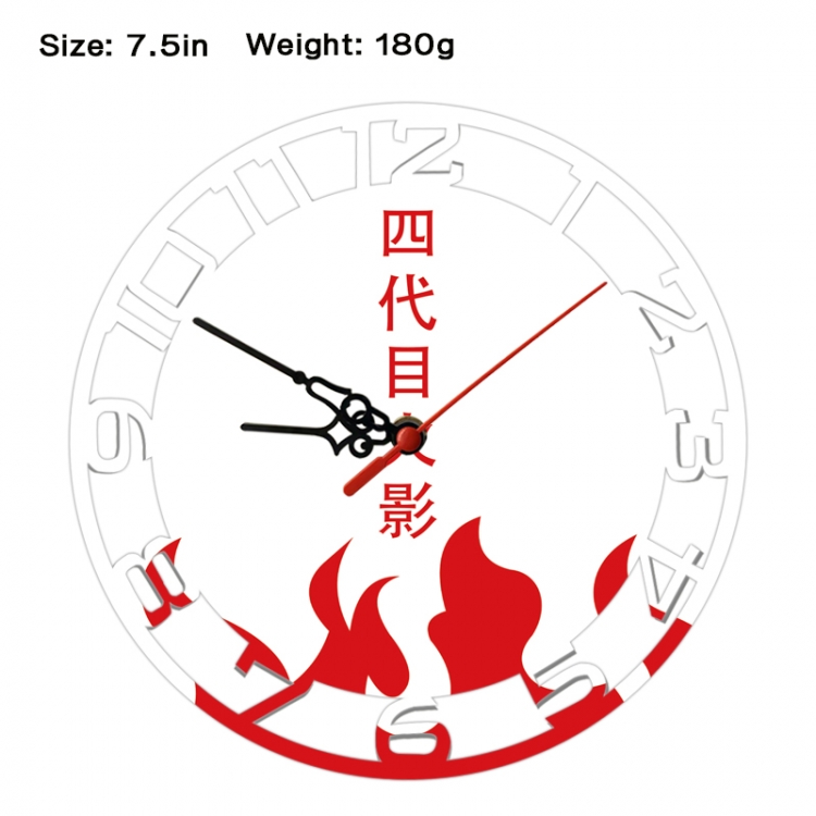 Naruto Anime print alarm clock wall clock personality clock packaging size 25X25X4cm