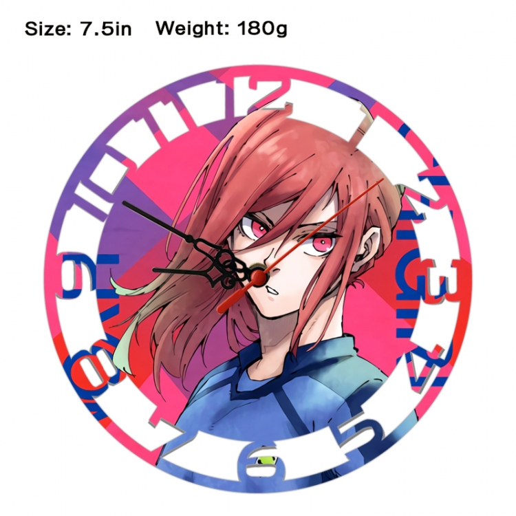 BLUE LOCK Anime print alarm clock wall clock personality clock packaging size 25X25X4cm