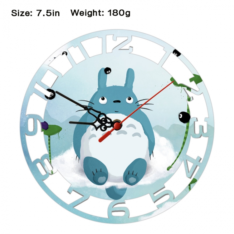 TOTORO Anime print alarm clock wall clock personality clock packaging size 25X25X4cm