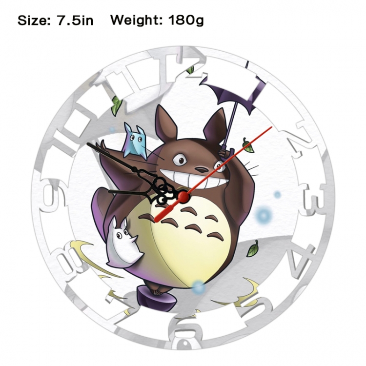 TOTORO Anime print alarm clock wall clock personality clock packaging size 25X25X4cm