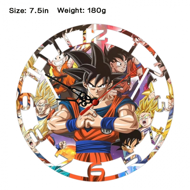 DRAGON BALL Anime print alarm clock wall clock personality clock packaging size 25X25X4cm