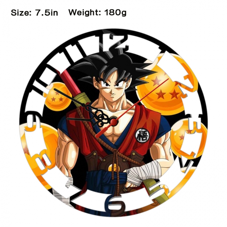 DRAGON BALL Anime print alarm clock wall clock personality clock packaging size 25X25X4cm