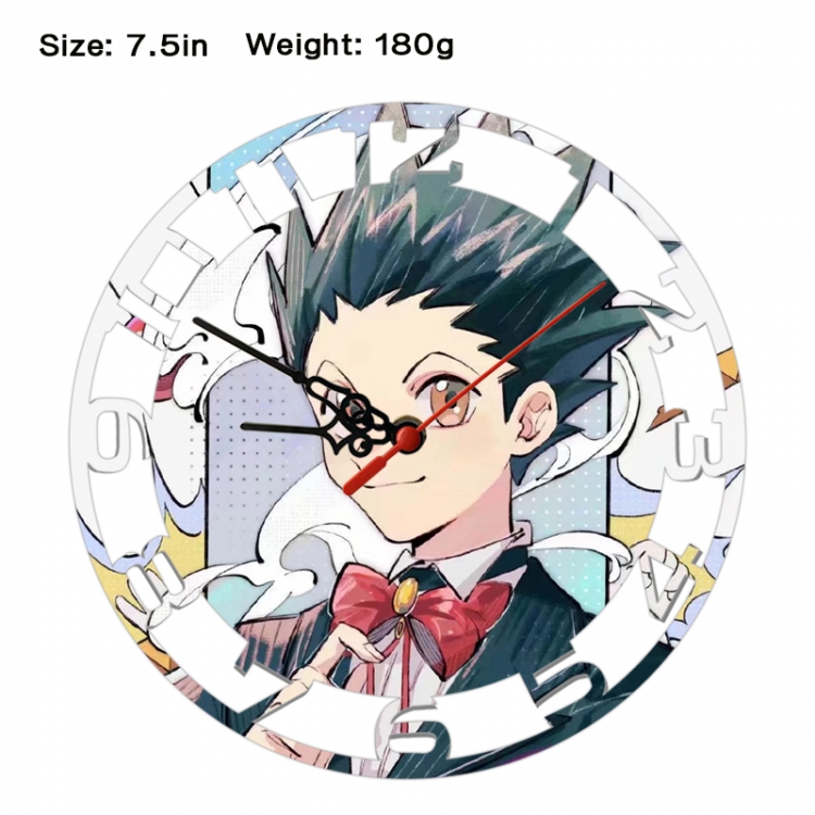 HunterXHunter Anime print alarm clock wall clock personality clock packaging size 25X25X4cm