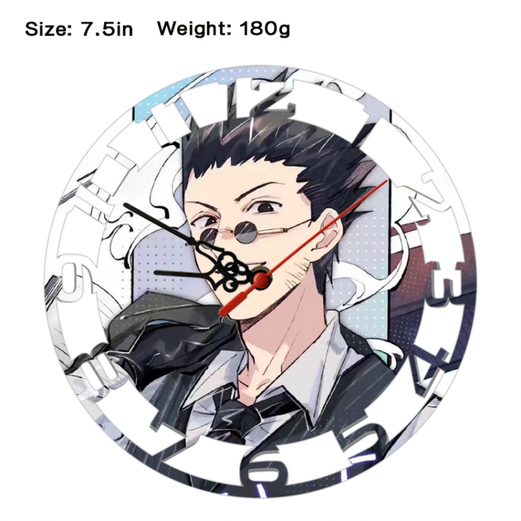 HunterXHunter Anime print alarm clock wall clock personality clock packaging size 25X25X4cm