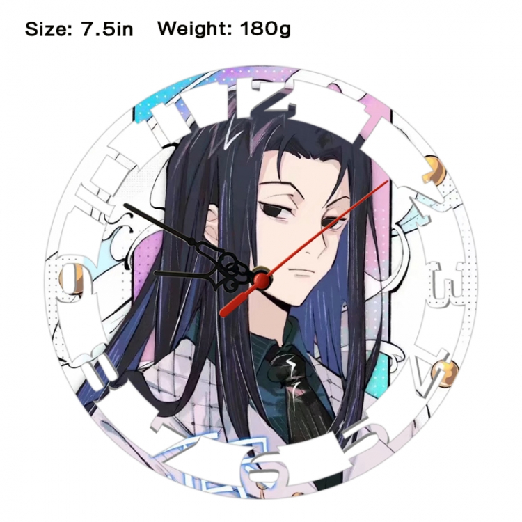 HunterXHunter Anime print alarm clock wall clock personality clock packaging size 25X25X4cm