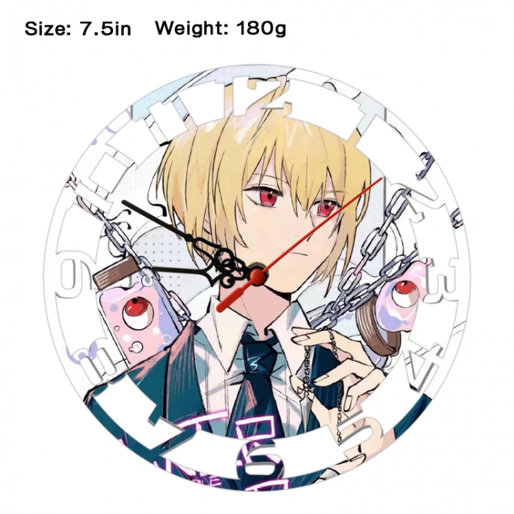 HunterXHunter Anime print alarm clock wall clock personality clock packaging size 25X25X4cm