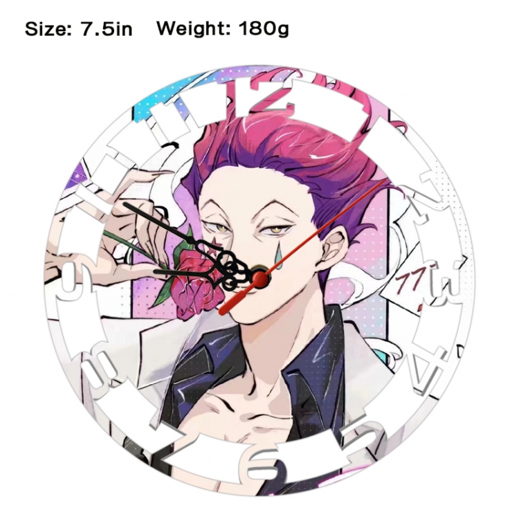 HunterXHunter Anime print alarm clock wall clock personality clock packaging size 25X25X4cm