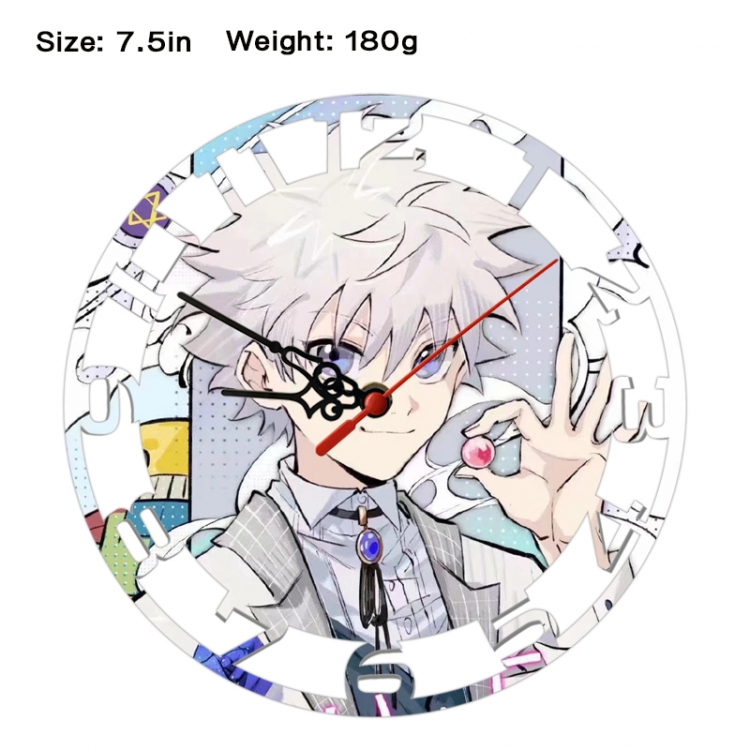 HunterXHunter Anime print alarm clock wall clock personality clock packaging size 25X25X4cm