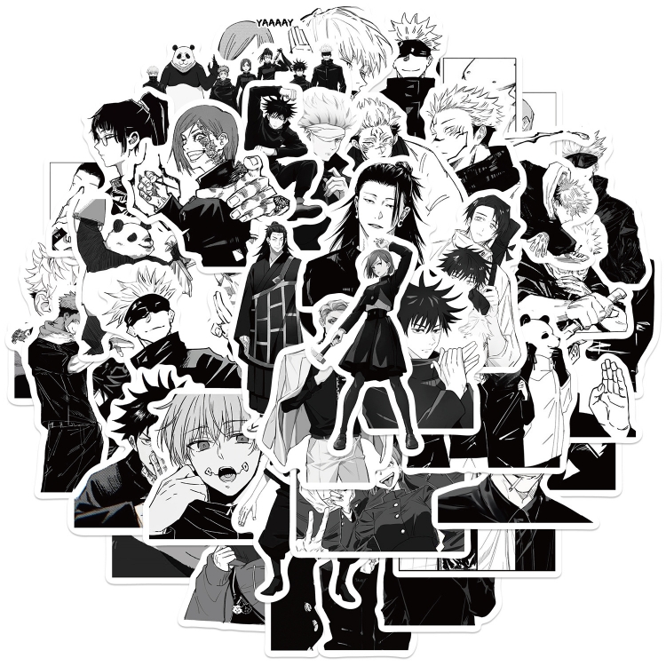 Jujutsu Kaisen Doodle stickers Waterproof stickers a set of 55 price for 5 sets