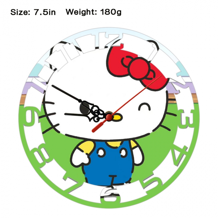 sanrio Anime print alarm clock wall clock personality clock packaging size 25X25X4cm