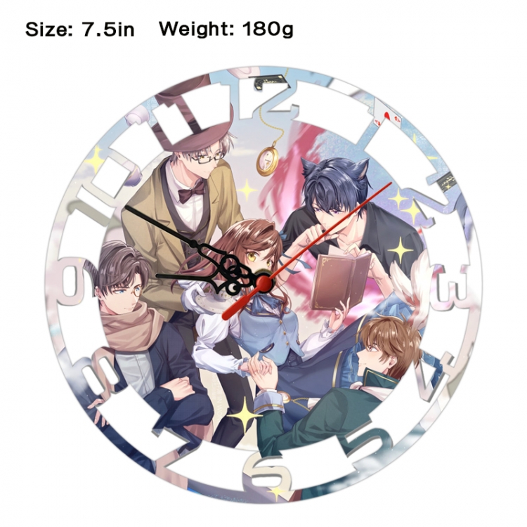 Tears of Themis Frosted Anime print alarm clock wall clock personality clock packaging size 25X25X4cm
