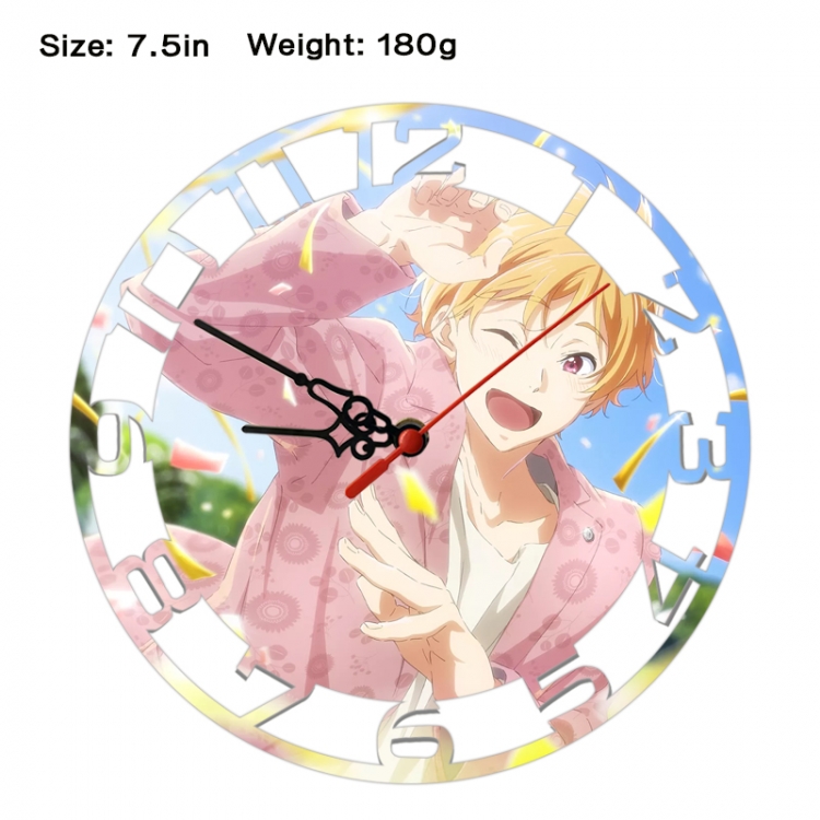 Swimming Department Anime print alarm clock wall clock personality clock packaging size 25X25X4cm