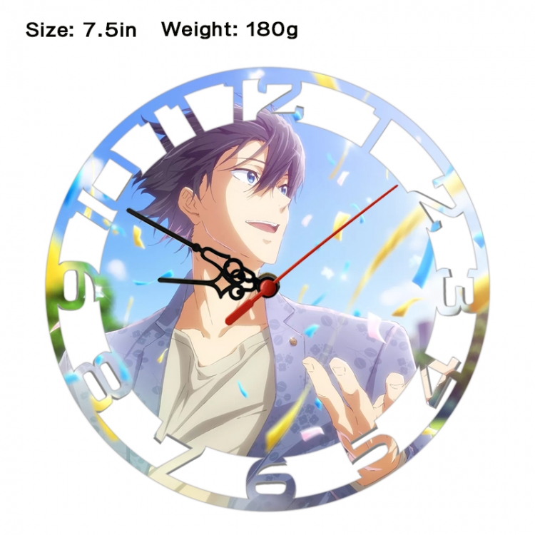 Swimming Department Anime print alarm clock wall clock personality clock packaging size 25X25X4cm