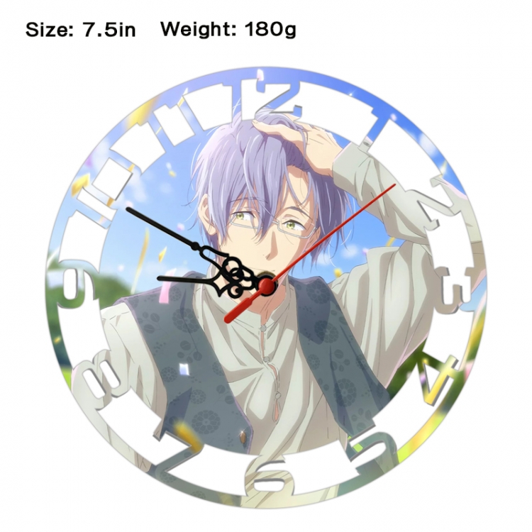 Swimming Department Anime print alarm clock wall clock personality clock packaging size 25X25X4cm