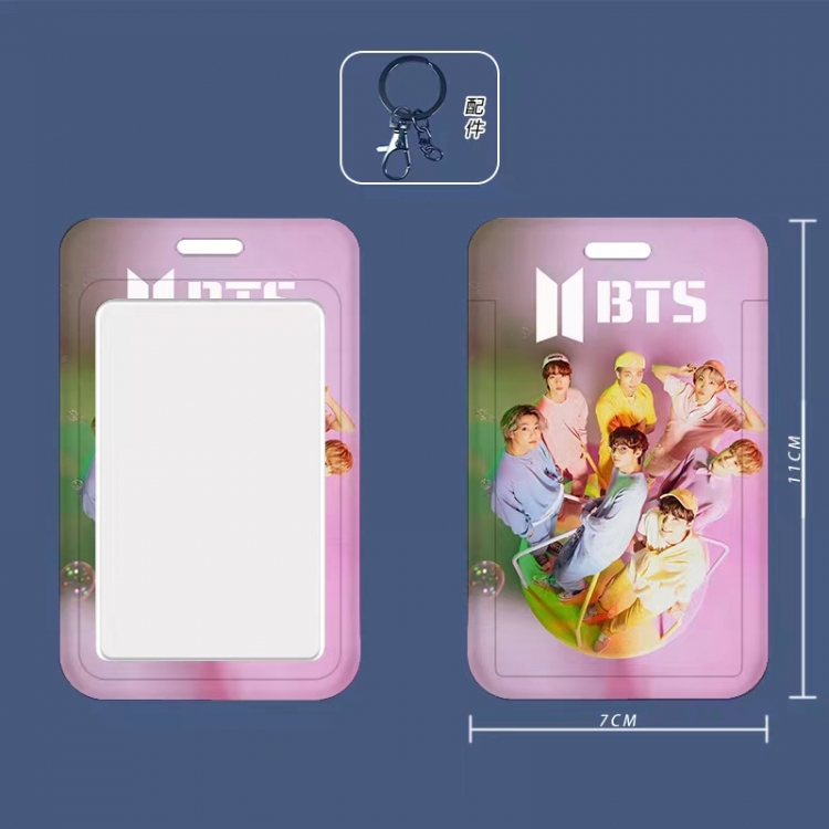 BTS Cartoon peripheral ID card sleeve Ferrule 11cm long 7cm wide price for 5 pcs