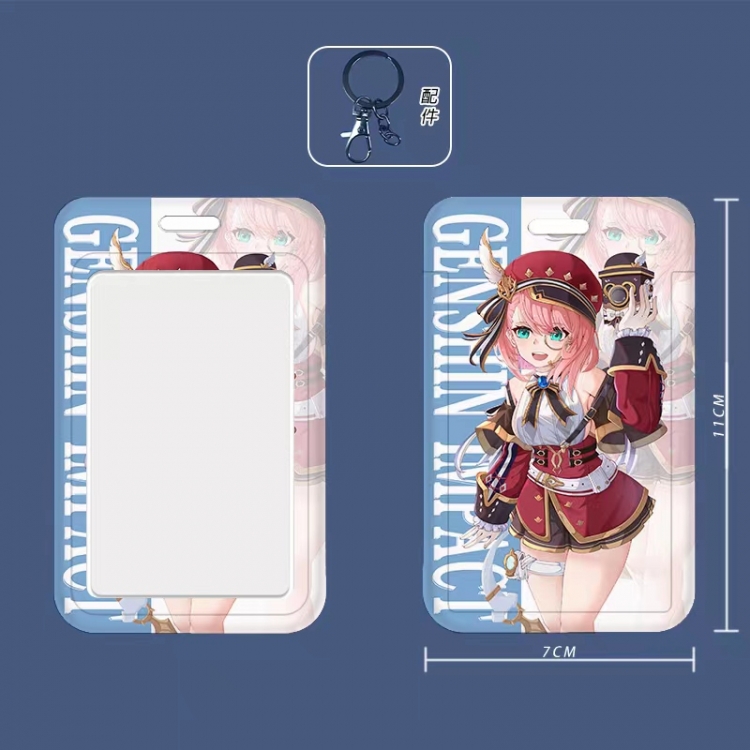 Genshin Impact Cartoon peripheral ID card sleeve Ferrule 11cm long 7cm wide price for 5 pcs