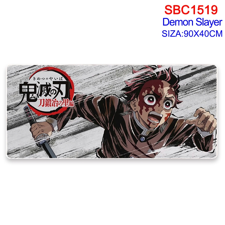 Demon Slayer Kimets Anime peripheral edge lock mouse pad 90X40CM