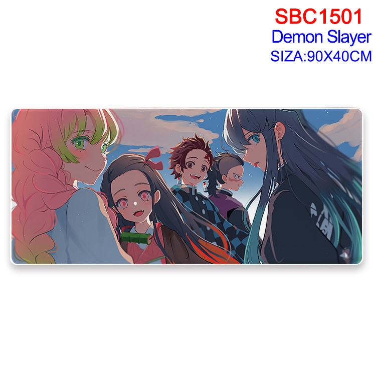 Demon Slayer Kimets Anime peripheral edge lock mouse pad 90X40CM