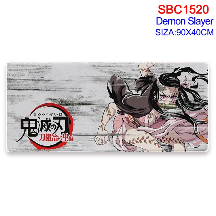 Demon Slayer Kimets Anime peripheral edge lock mouse pad 90X40CM