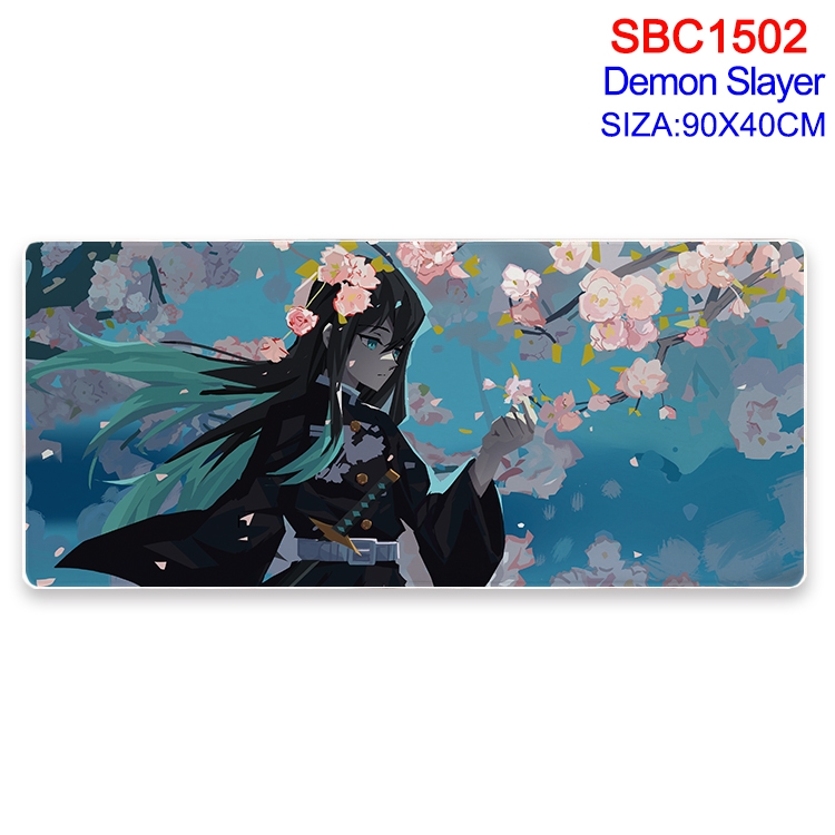 Demon Slayer Kimets Anime peripheral edge lock mouse pad 90X40CM