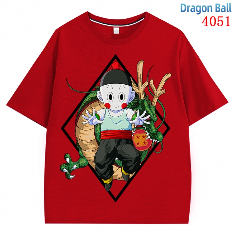 DRAGON BALL Anime Pure Cotton Short Sleeve T-shirt Direct Spray Technology from S to 4XL CMY-4051-3