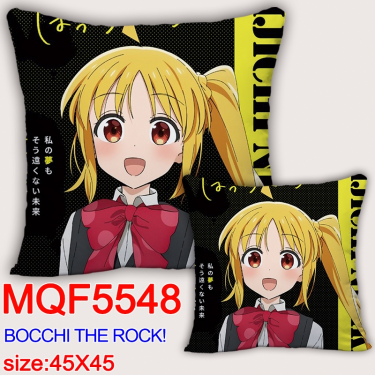 BOCCHI THE ROCK! Anime square full-color pillow cushion 45X45CM NO FILLING   MQF-5548