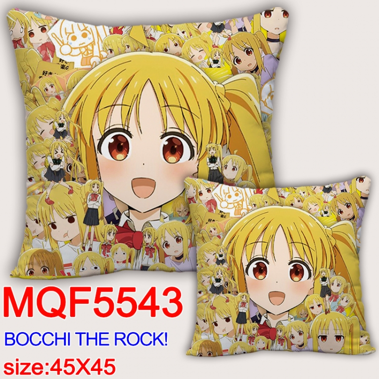 BOCCHI THE ROCK! Anime square full-color pillow cushion 45X45CM NO FILLING  MQF-5543