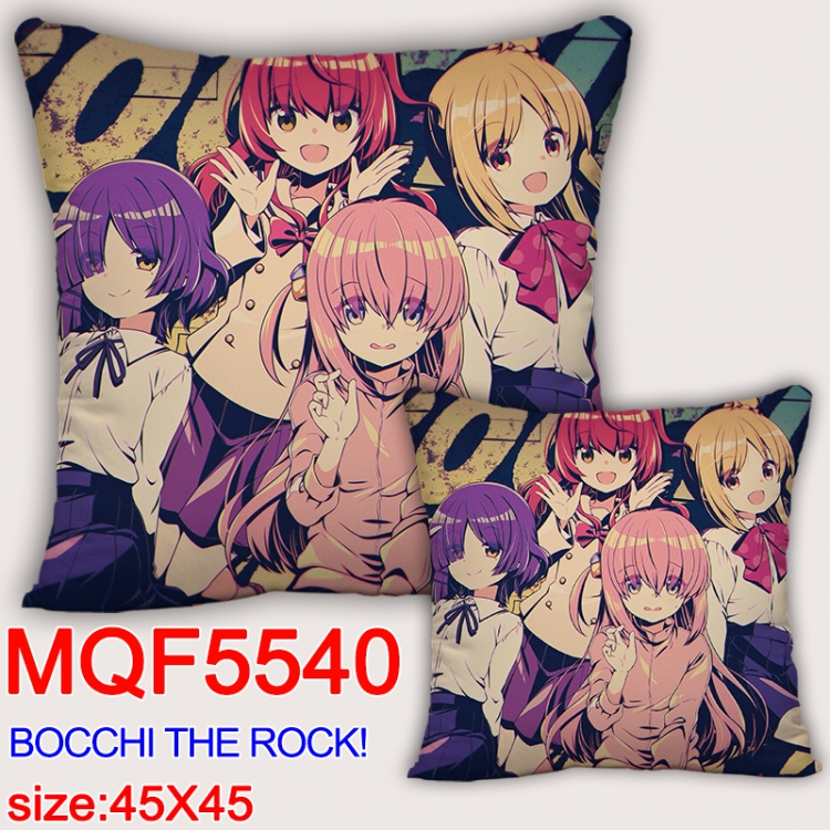 BOCCHI THE ROCK! Anime square full-color pillow cushion 45X45CM NO FILLING MQF-5540