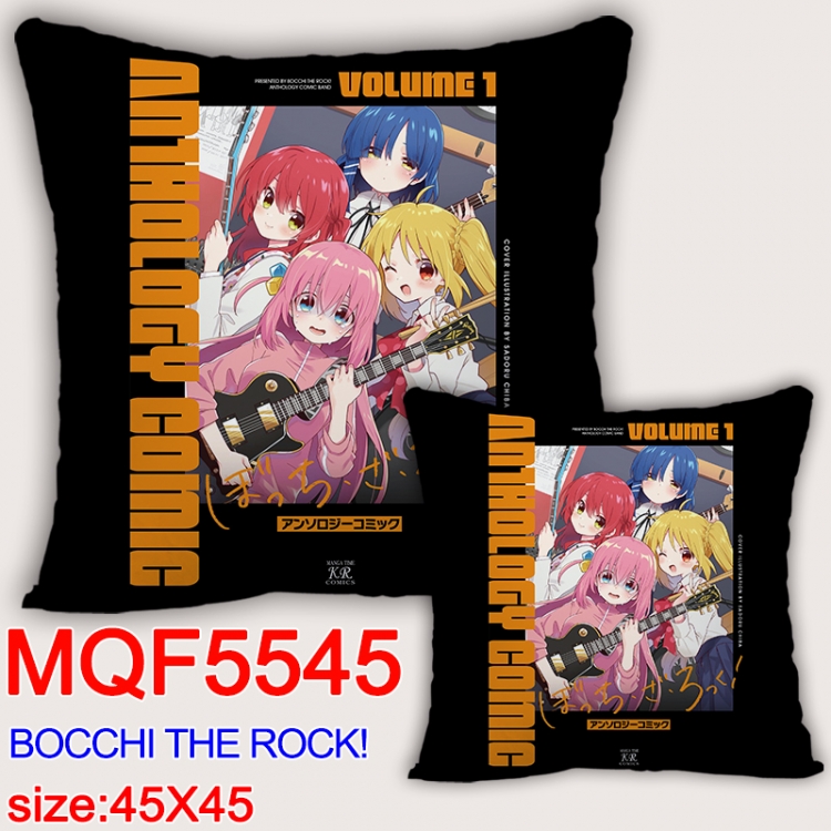 BOCCHI THE ROCK! Anime square full-color pillow cushion 45X45CM NO FILLING  MQF-5545