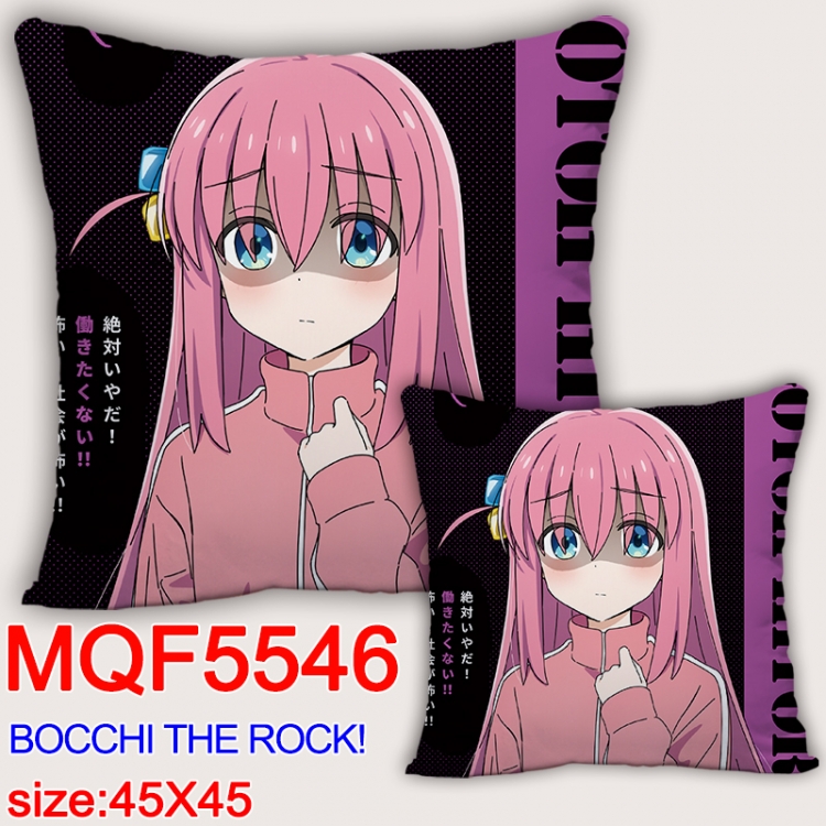 BOCCHI THE ROCK! Anime square full-color pillow cushion 45X45CM NO FILLING  MQF-5546