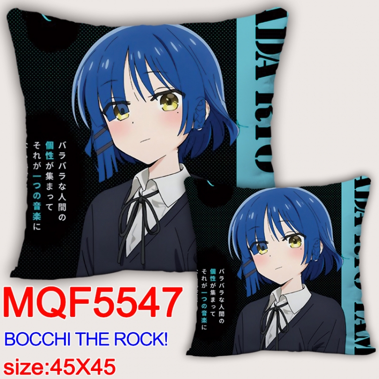 BOCCHI THE ROCK! Anime square full-color pillow cushion 45X45CM NO FILLING  MQF-5547