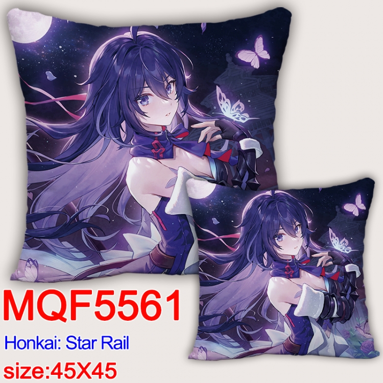 Honkai: Star Rail Anime square full-color pillow cushion 45X45CM NO FILLING 