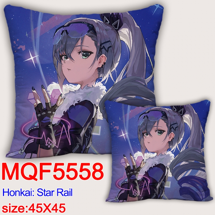 Honkai: Star Rail Anime square full-color pillow cushion 45X45CM NO FILLING 