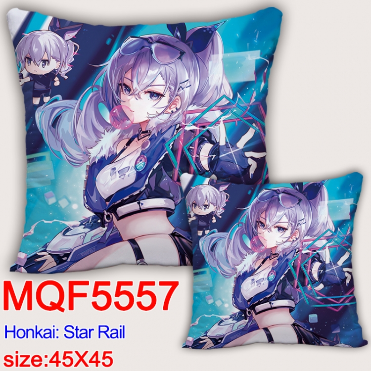 Honkai: Star Rail Anime square full-color pillow cushion 45X45CM NO FILLING 