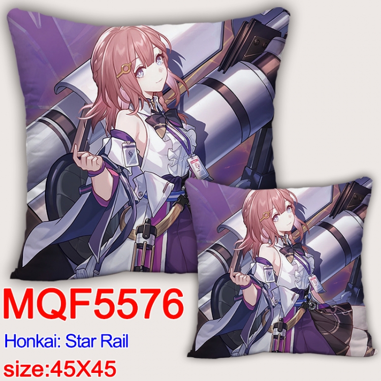 Honkai: Star Rail Anime square full-color pillow cushion 45X45CM NO FILLING 