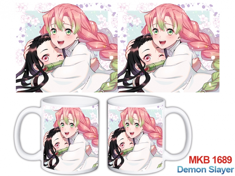 Demon Slayer Kimets Anime color printing ceramic mug cup price for 5 pcs