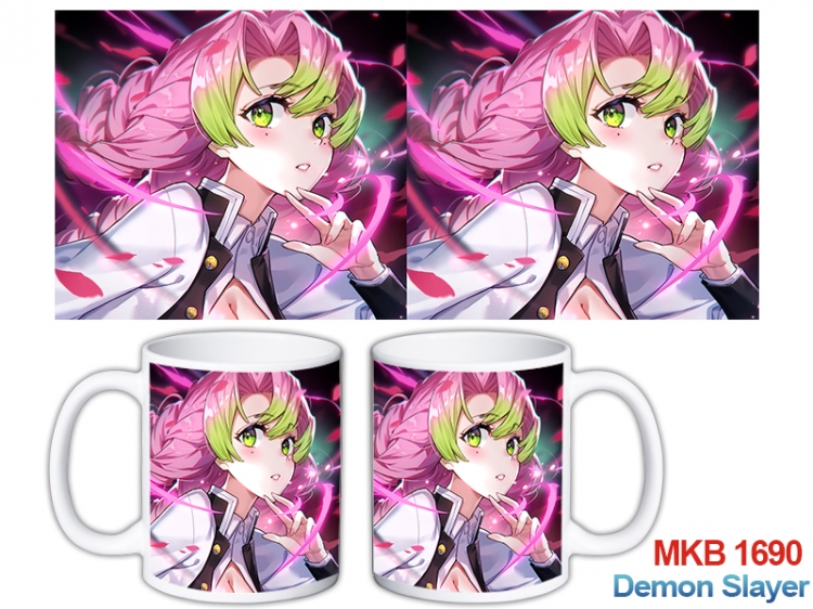 Demon Slayer Kimets Anime color printing ceramic mug cup price for 5 pcs