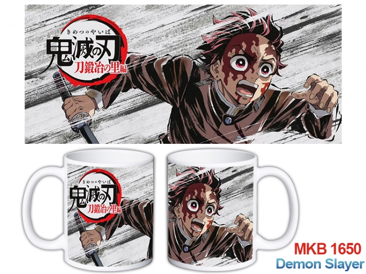 Demon Slayer Kimets Anime color printing ceramic mug cup price for 5 pcs