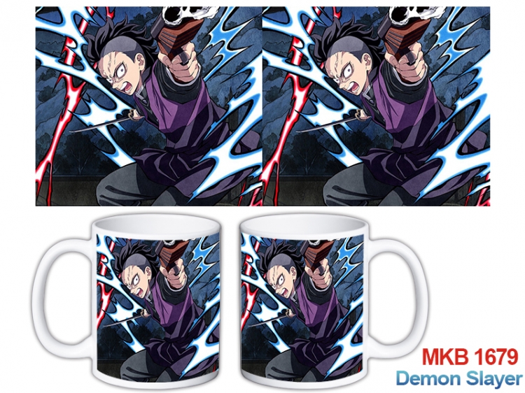 Demon Slayer Kimets Anime color printing ceramic mug cup price for 5 pcs