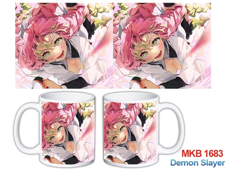 Demon Slayer Kimets Anime color printing ceramic mug cup price for 5 pcs