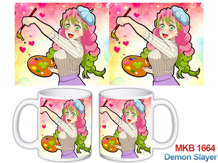 Demon Slayer Kimets Anime color printing ceramic mug cup price for 5 pcs