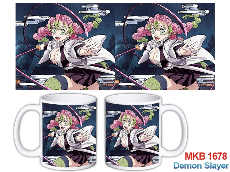 Demon Slayer Kimets Anime color printing ceramic mug cup price for 5 pcs