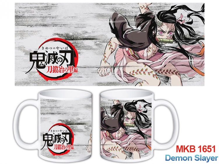 Demon Slayer Kimets Anime color printing ceramic mug cup price for 5 pcs