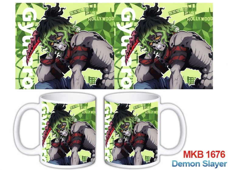 Demon Slayer Kimets Anime color printing ceramic mug cup price for 5 pcs