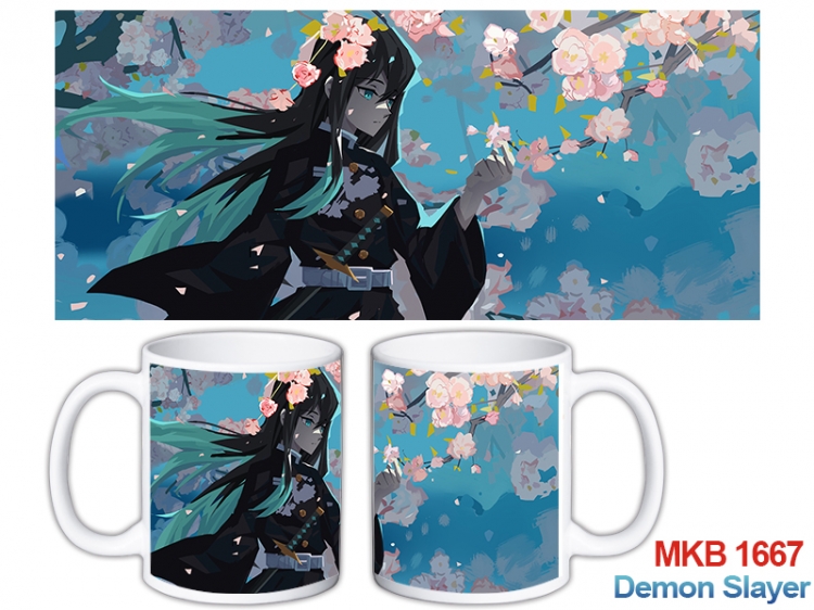 Demon Slayer Kimets Anime color printing ceramic mug cup price for 5 pcs