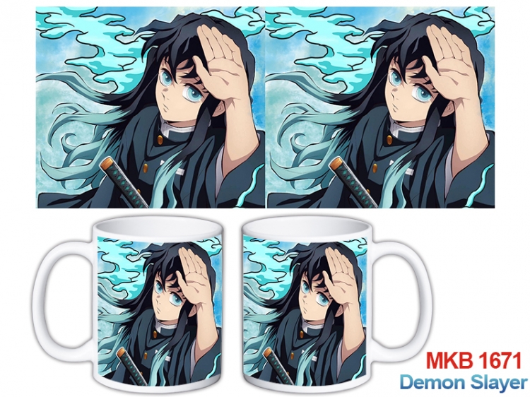 Demon Slayer Kimets Anime color printing ceramic mug cup price for 5 pcs